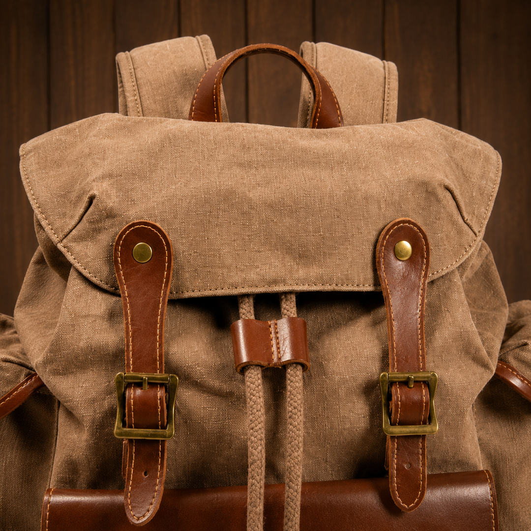 Classic Waxed Canvas Backpack