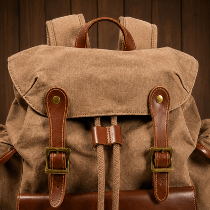 Classic Waxed Canvas Backpack