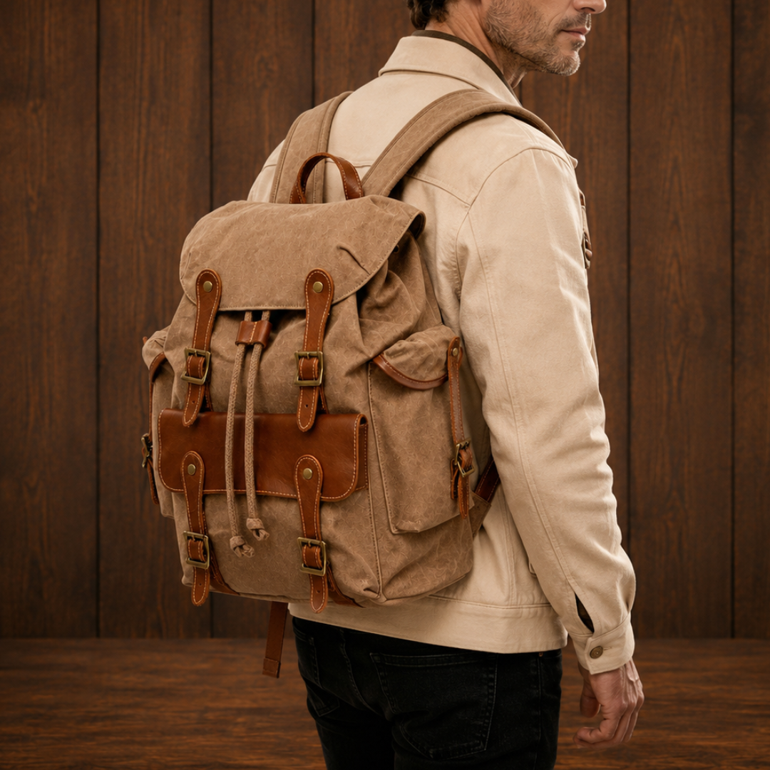 Classic Waxed Canvas Backpack