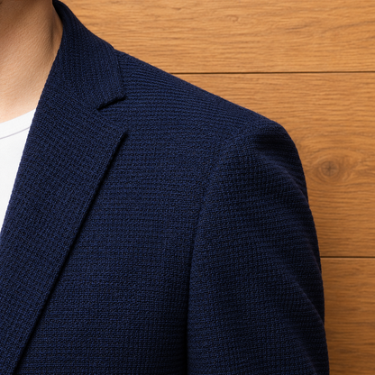 Polished Textured Casual Blazer