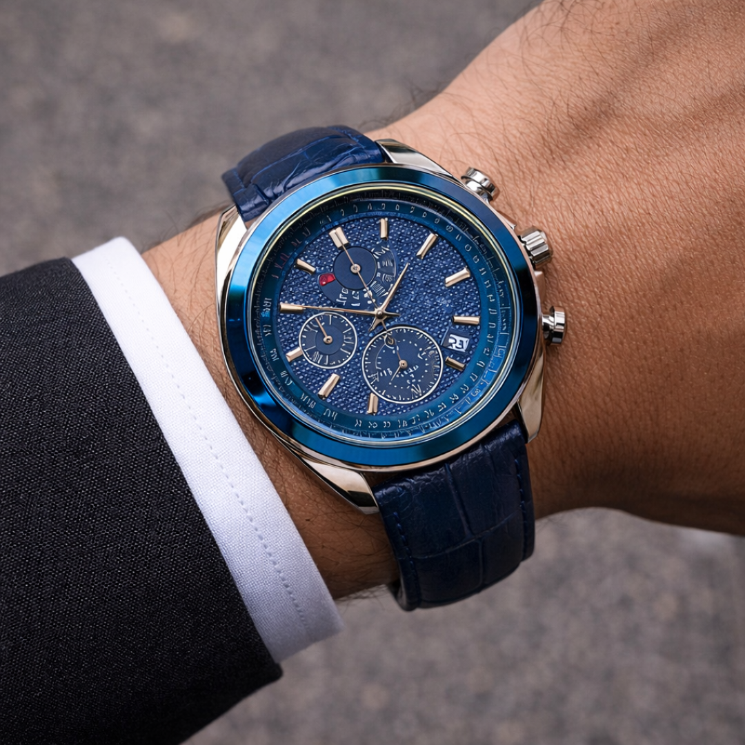 Chrono Leather Watch