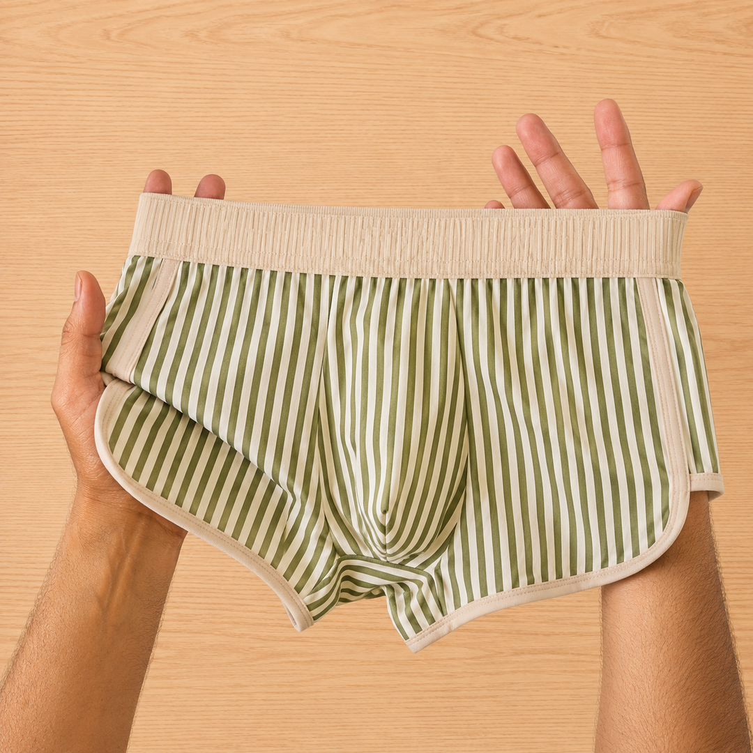Casual Striped Boxer Briefs