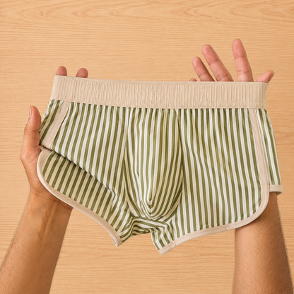 Casual Striped Boxer Briefs
