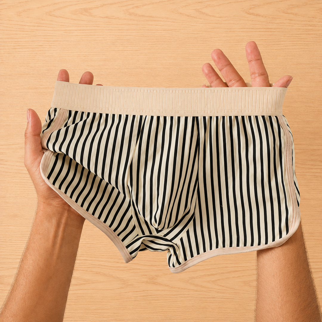 Casual Striped Boxer Briefs