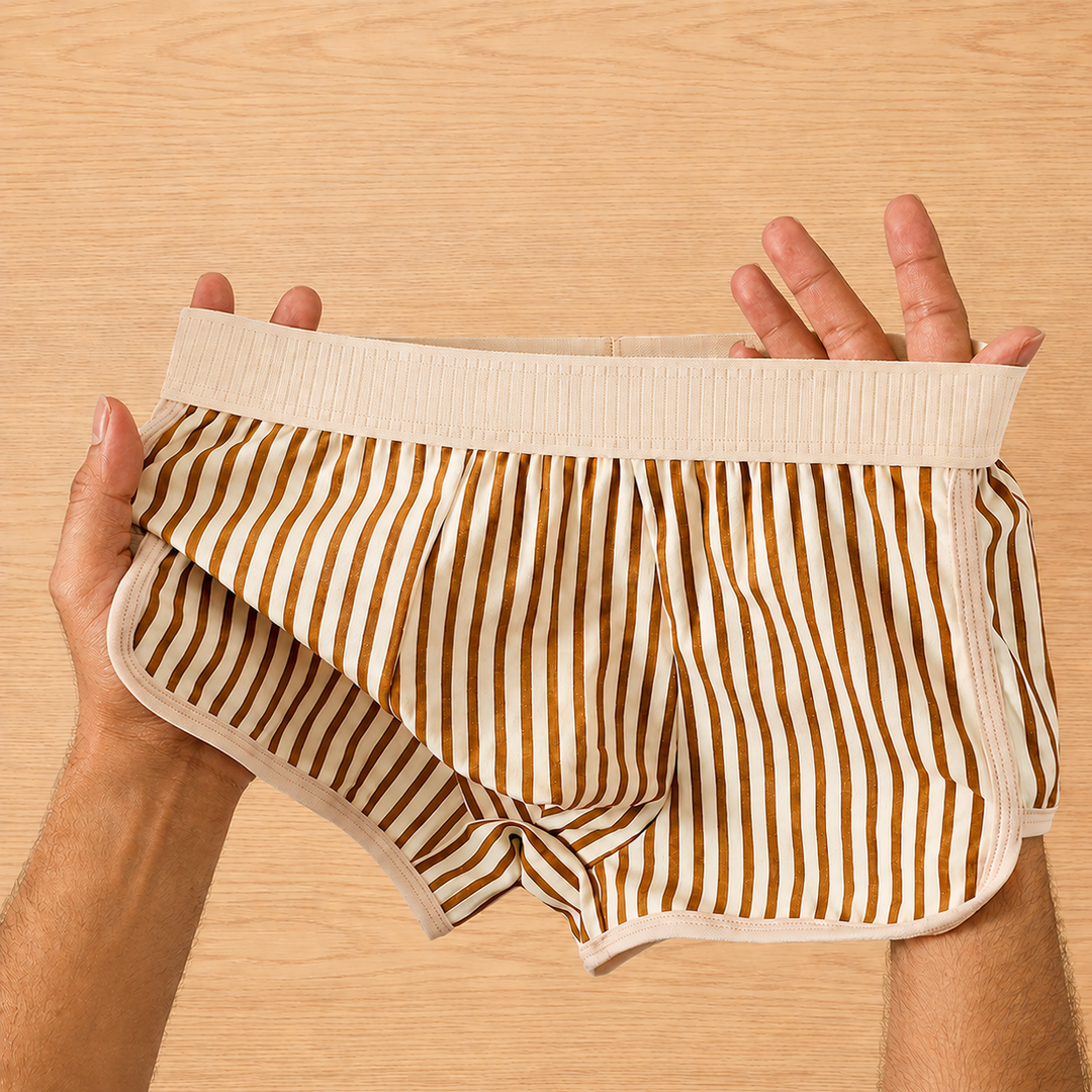 Casual Striped Boxer Briefs