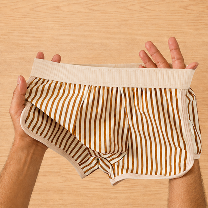 Casual Striped Boxer Briefs