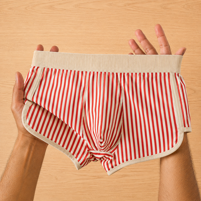 Casual Striped Boxer Briefs
