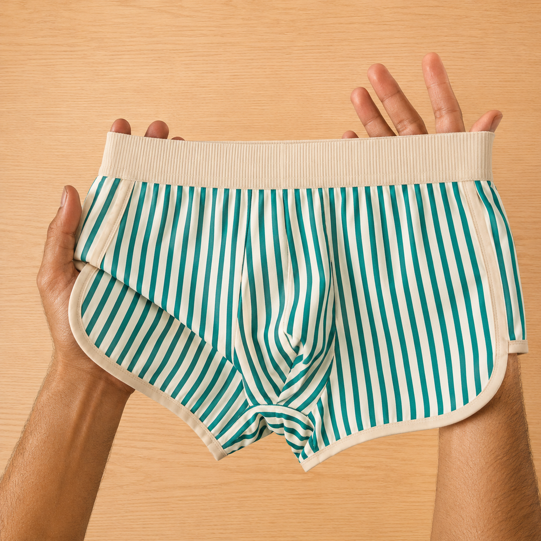 Casual Striped Boxer Briefs