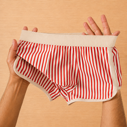 Casual Striped Boxer Briefs