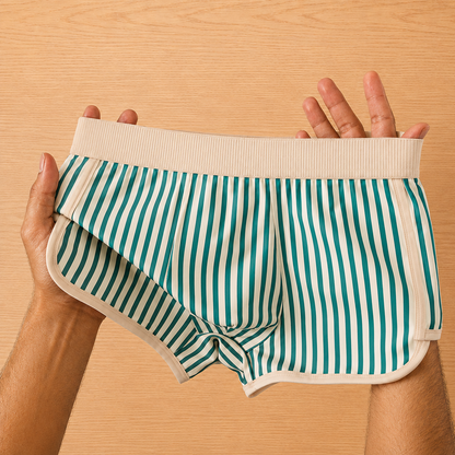 Casual Striped Boxer Briefs
