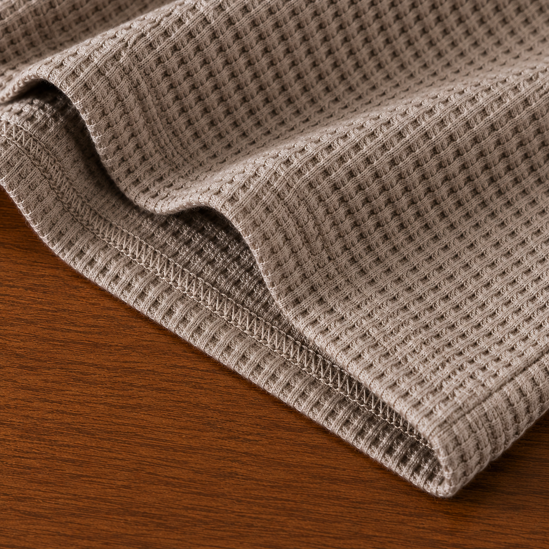 Waffle Knit Button Boxers