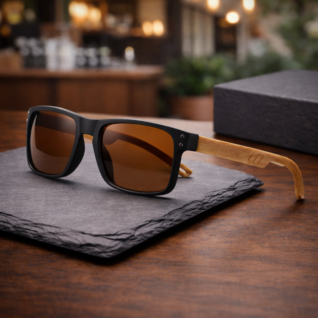 Wood Arm Sunglasses