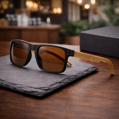 Wood Arm Sunglasses