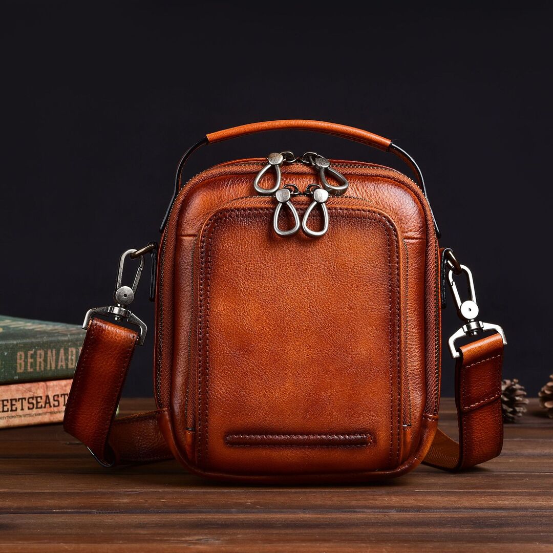 Classic Leather Crossbody Bag