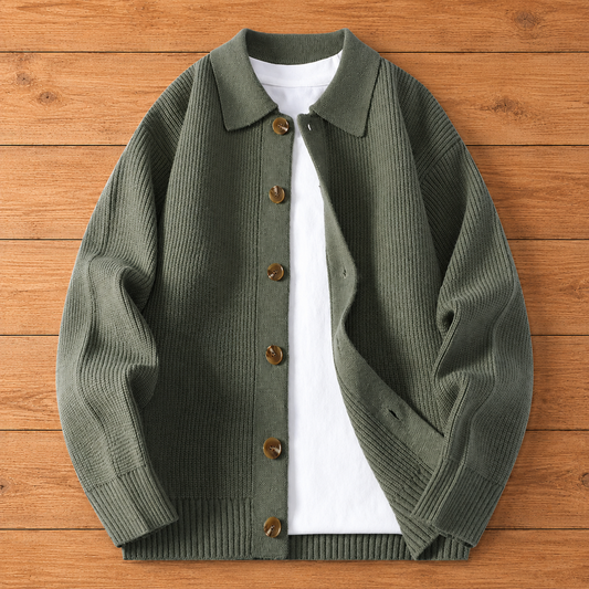 Classic Rib Knit Cardigan