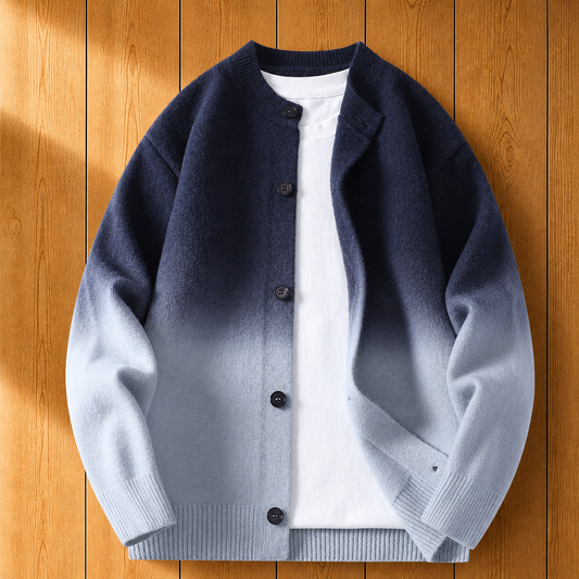 Elegant Ombre Knit Cardigan