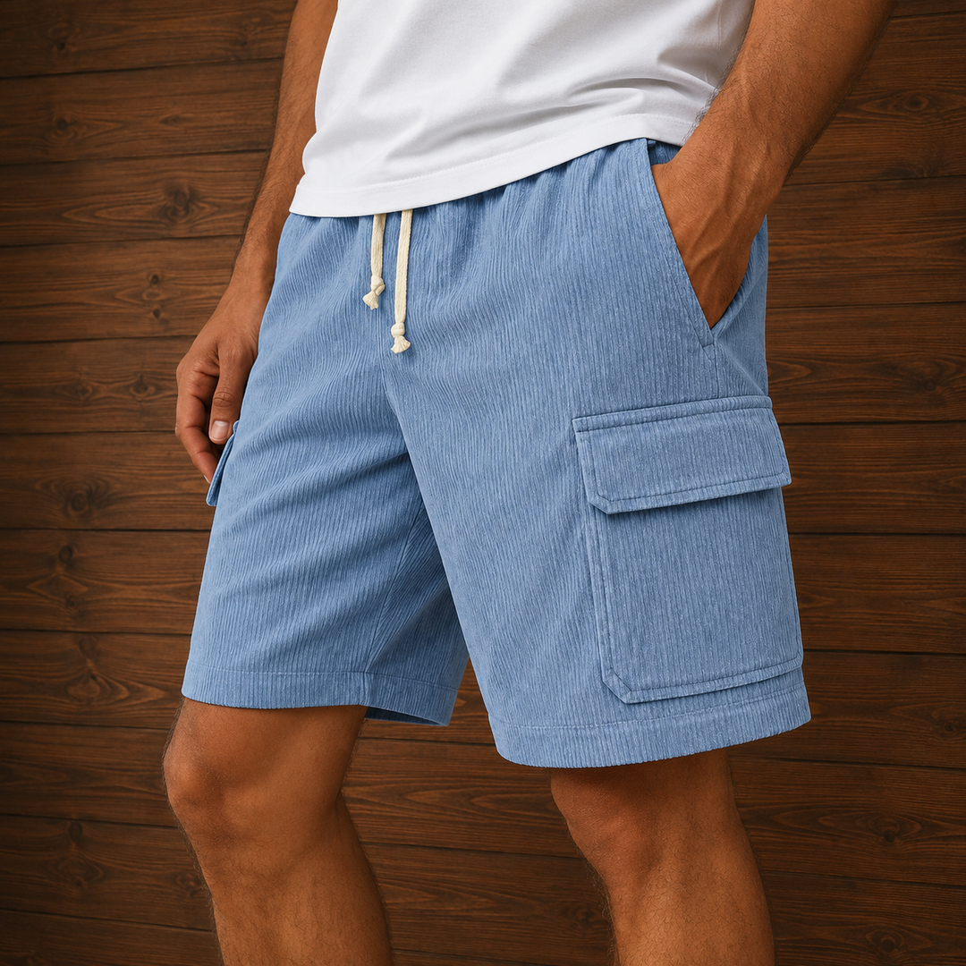 Casual Corduroy Cargo Shorts