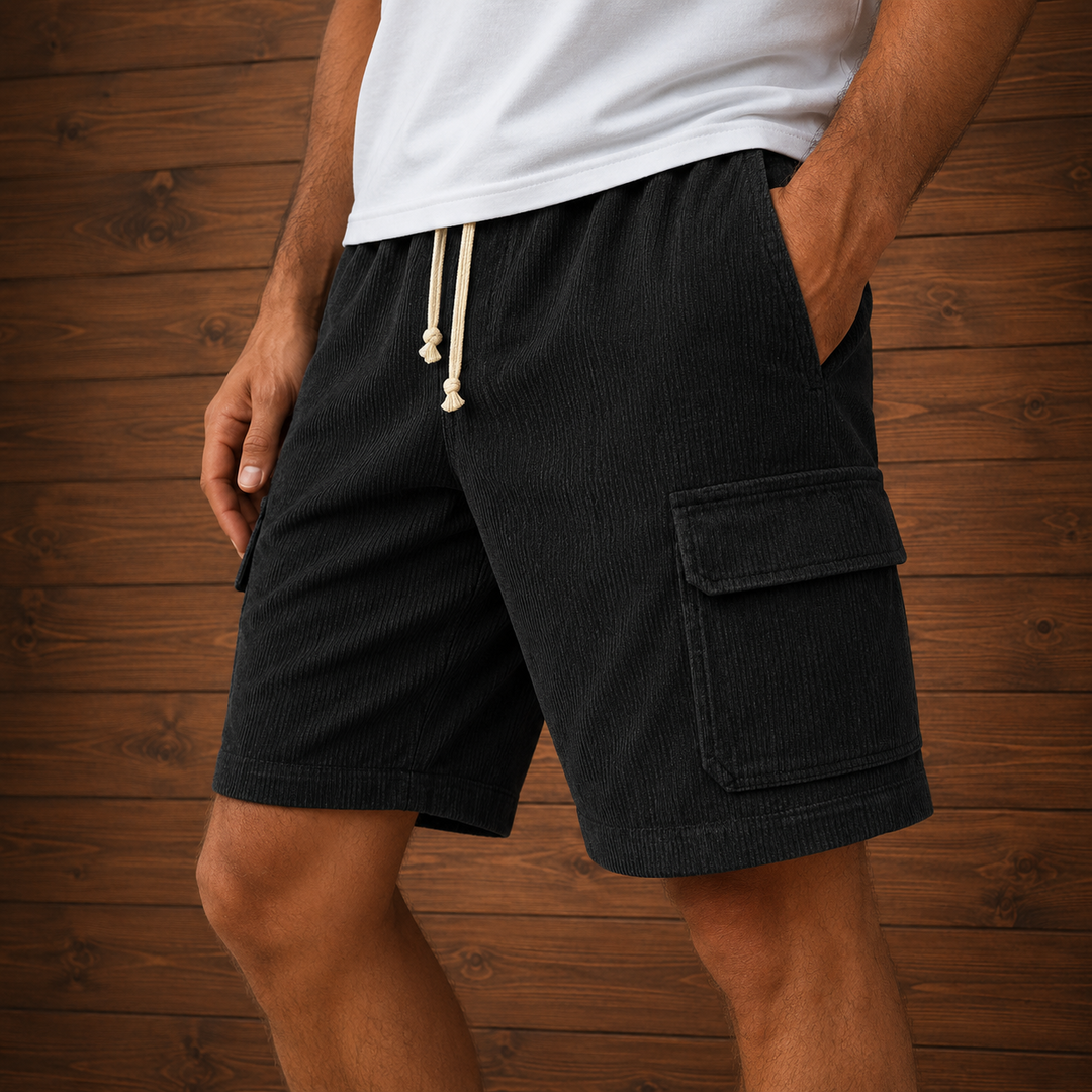 Casual Corduroy Cargo Shorts