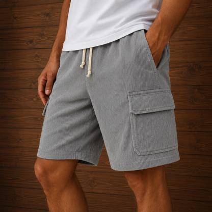 Casual Corduroy Cargo Shorts