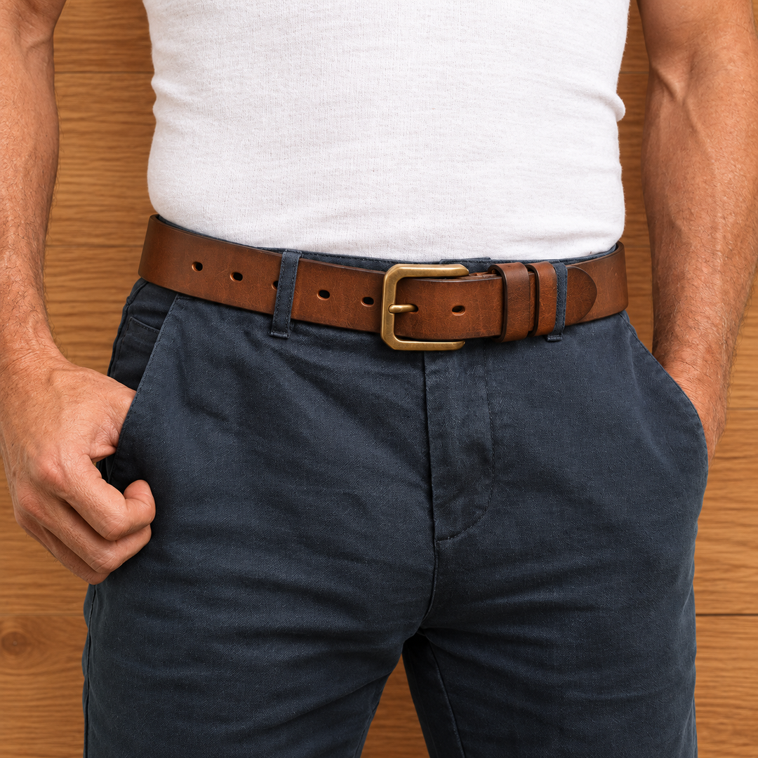 Classic Cowhide Casual Belt