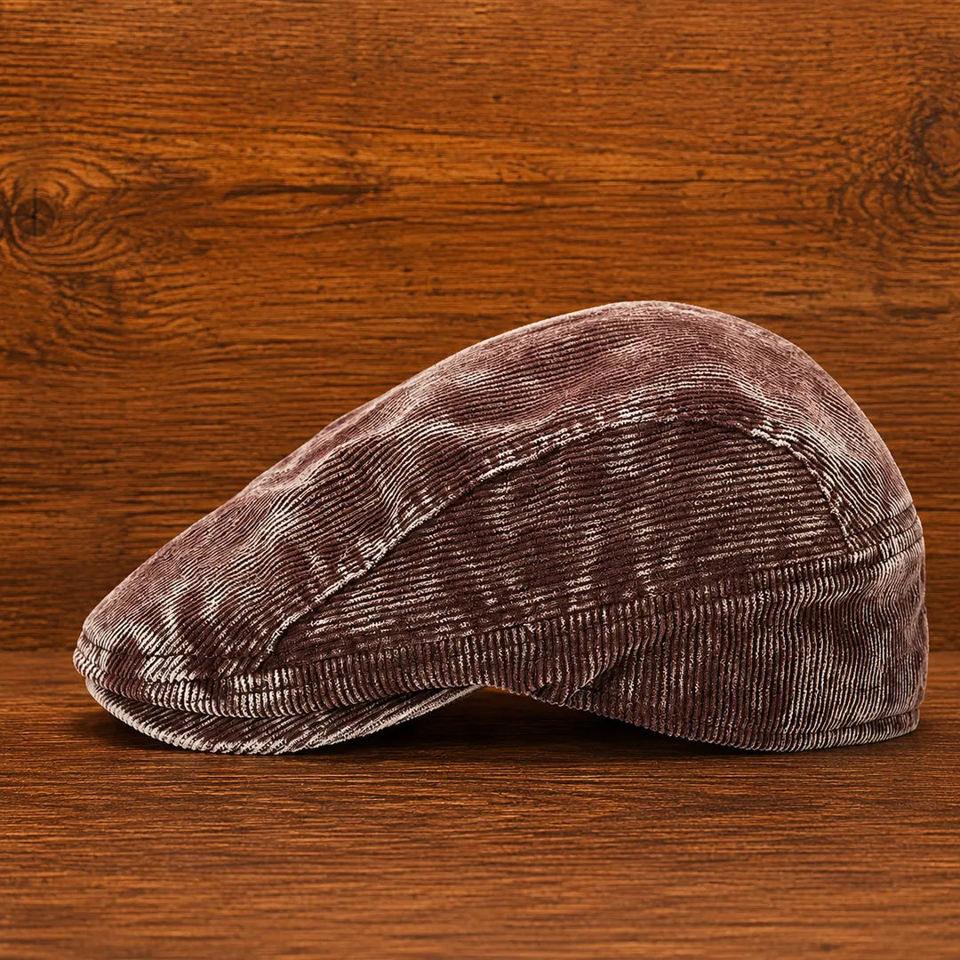 Casual Corduroy Flat Cap