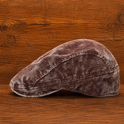 Casual Corduroy Flat Cap
