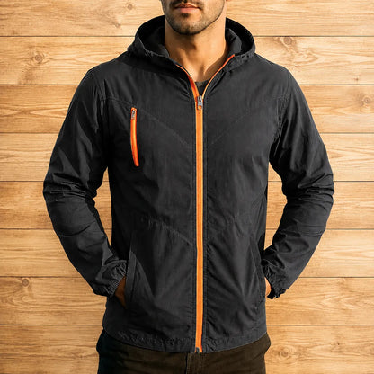 Casual Hooded Windbreaker Jacket