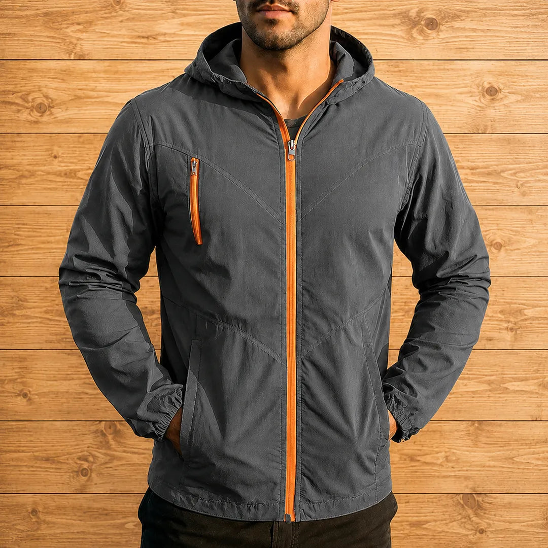 Casual Hooded Windbreaker Jacket