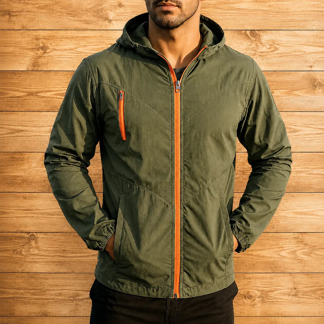 Casual Hooded Windbreaker Jacket