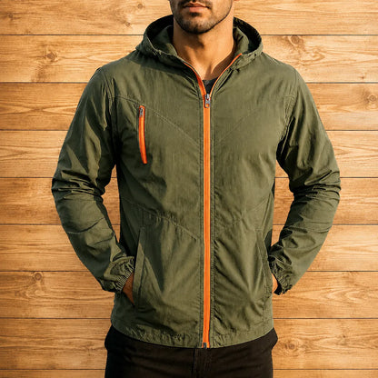 Casual Hooded Windbreaker Jacket