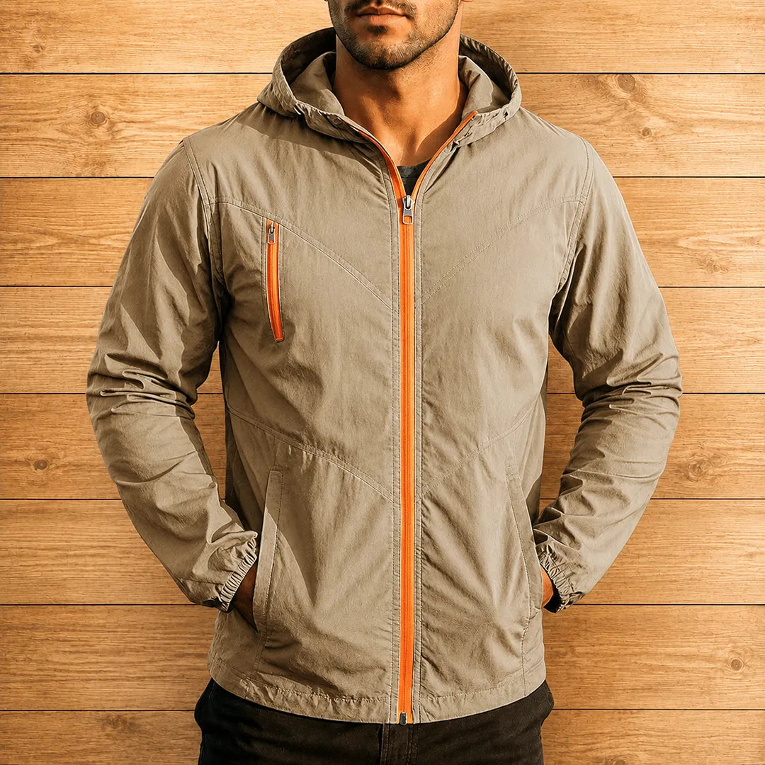 Casual Hooded Windbreaker Jacket
