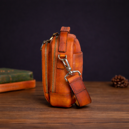 Classic Leather Crossbody Bag