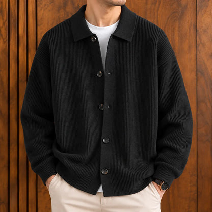Classic Casual Collared Cardigan