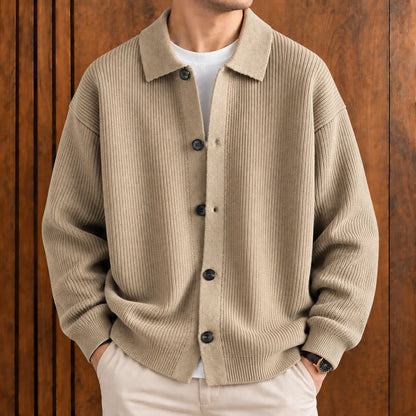 Classic Casual Collared Cardigan