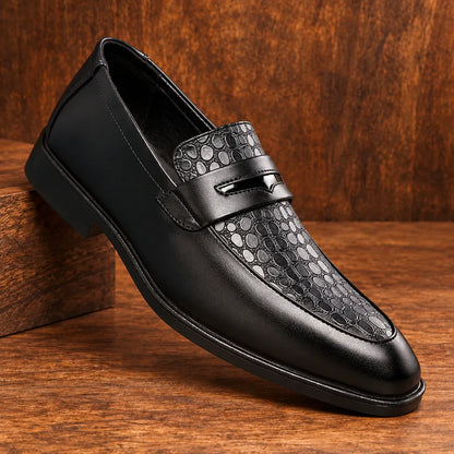 Classic Patterned Dress Loafers