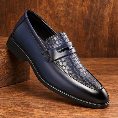 Classic Patterned Dress Loafers