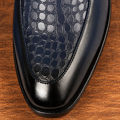 Classic Patterned Dress Loafers