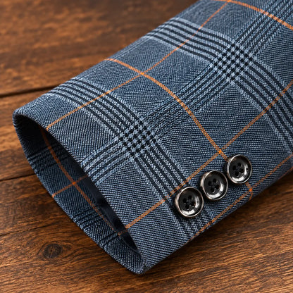 Classic Plaid Blazer