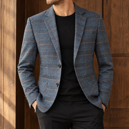 Classic Plaid Blazer
