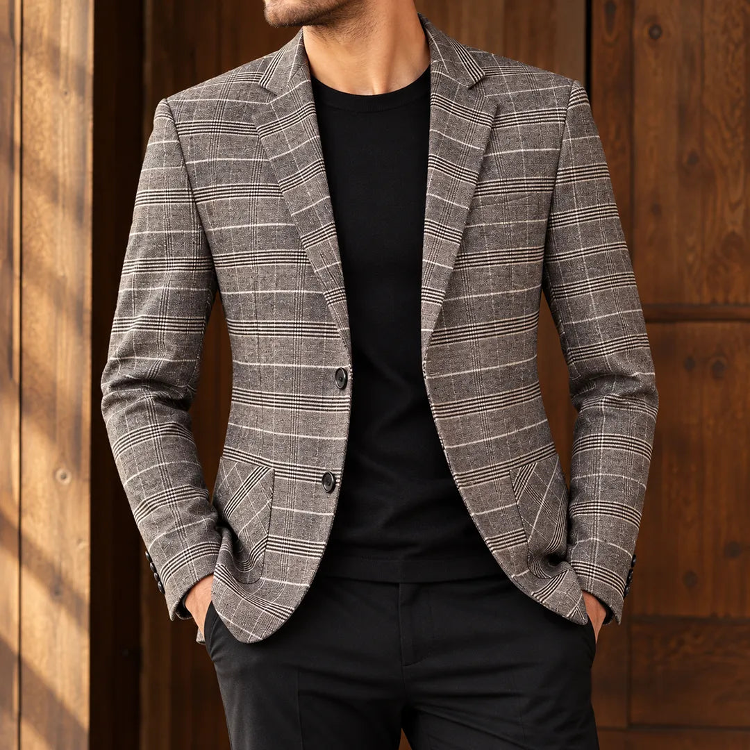 Classic Plaid Blazer