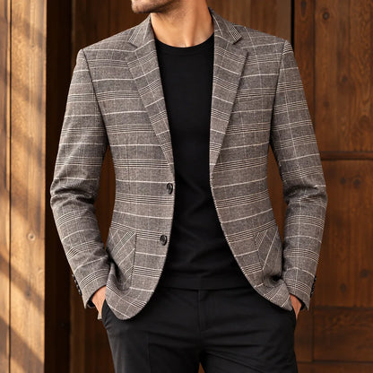 Classic Plaid Blazer