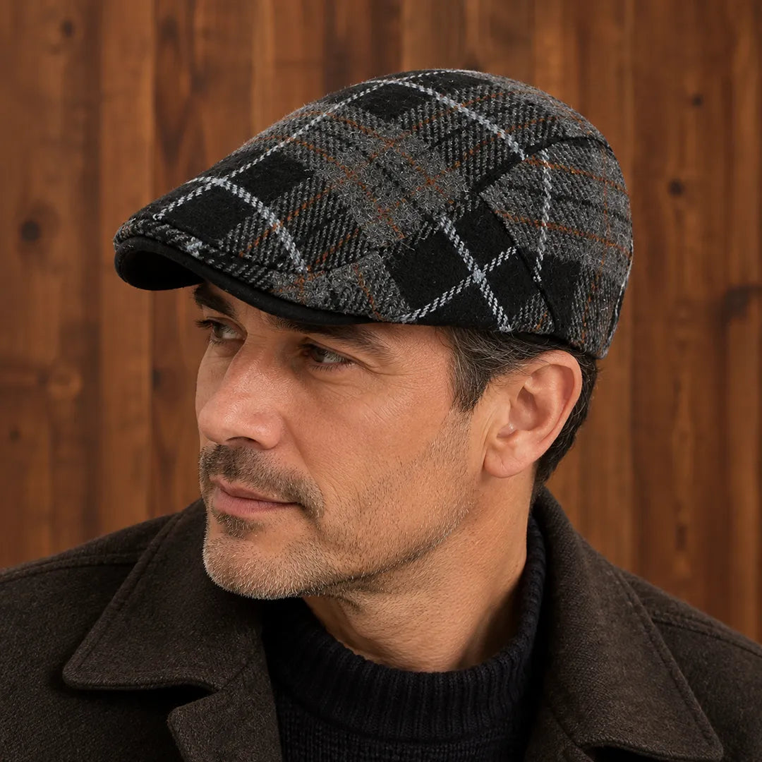 Classic Plaid Flat Cap