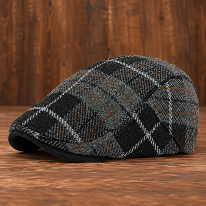 Classic Plaid Flat Cap