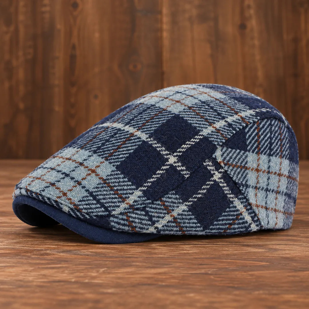 Classic Plaid Flat Cap