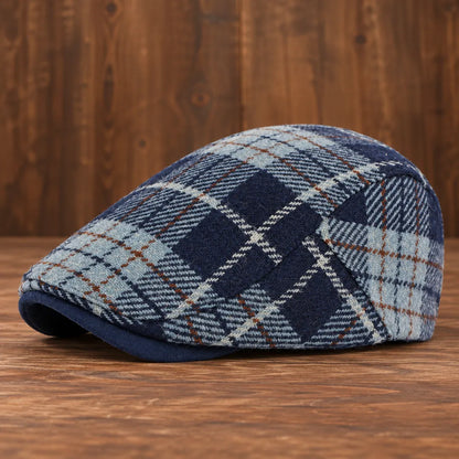 Classic Plaid Flat Cap