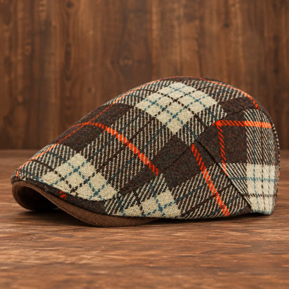 Classic Plaid Flat Cap