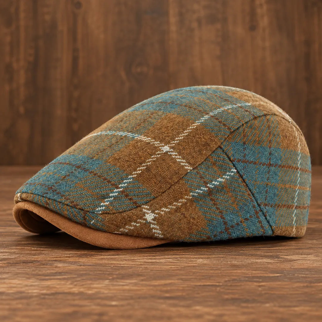 Classic Plaid Flat Cap