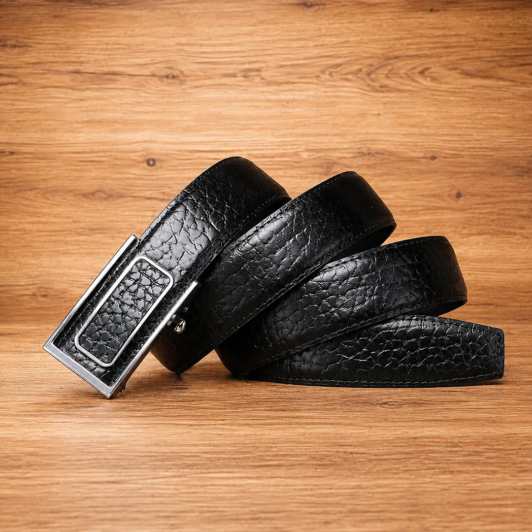 Classic Textured Buckle Belt
