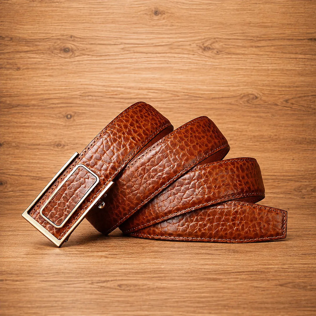 Classic Textured Buckle Belt