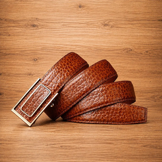 Classic Textured Buckle Belt